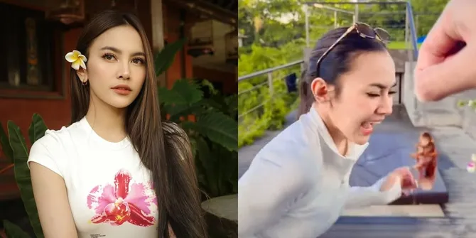 Potret Mahalini Refleks Bilang Astaghfirullah Saat Kaget Karena Kecoa, Netizen Banyak yang Kagum