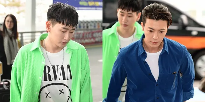 Potret Member Super Junior di Bandara Incheon Menuju ke Indonesia