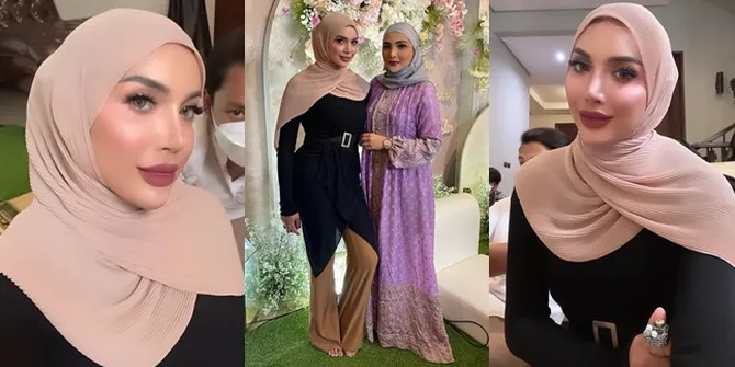 Potret Millen Cyrus di Pengajian 4 Bulanan Aurel Hermansyah, Disebut Bak Wanita Turki Saat Pakai Hijab - Kompak Foto Bareng Ashanty