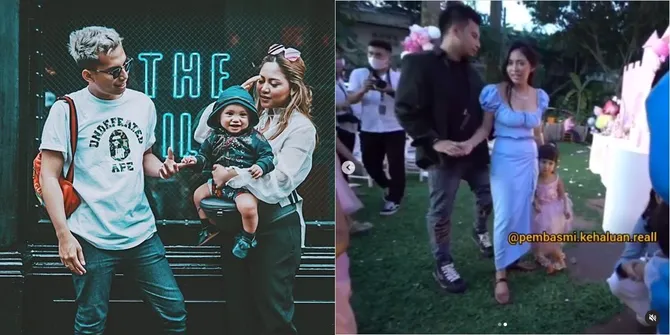 Potret Momen Okin Menolak Dicium Tangannya Sama Rachel Vennya di Ultah Sang Anak, Belakangi Mantan Istri Langsung Cium Chava