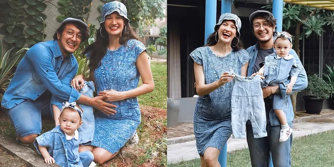 Potret Nadine Chandrawinata Umumkan Kehamilan Anak Kedua di Anniversary ke-5, Baby Bump Sudah Semakin Besar