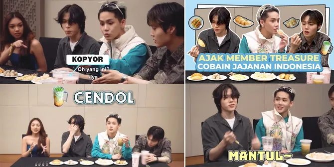 Potret Naura Ayu Ajak Member TREASURE Makan Jajanan Indonesia dari Cilok Hingga Telur Gulung, Junghwan: Mantul!