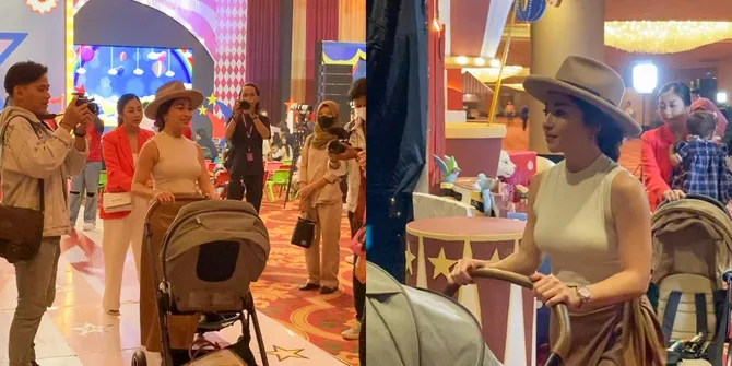 Potret Nikita Willy di Ulang Tahun Baby Ameena Tampil Simpel Sambil Dorong Troli Baby Issa, Body Goals dan Aura Crazy Rich Jadi Sorotan