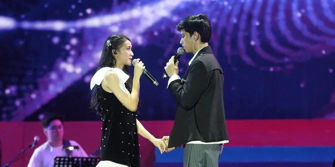 Potret Panggung 'Rangga & Cinta' di Synchronize Fest 2025, Leya Princy dan El Putra Romantis