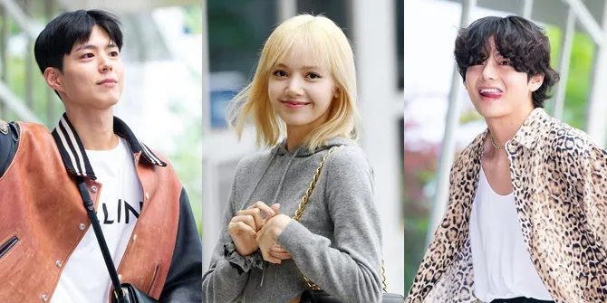 Potret Park Bo Gum, V BTS dan Lisa BLACKPINK di Bandara, Para Visual Berangkat Bareng Menuju Paris