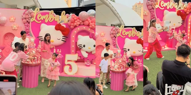 Potret Perayaan Ultah ke-5 La Lembah Manah, Digelar Sederhana Serba Pink - Gibran Temani Sepanjang Acara