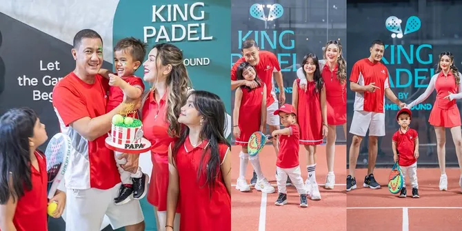 Potret Perayaan Ultah ke-52 Teuku Rafly, Nurah Syahfirah Gelar Pesta Padel