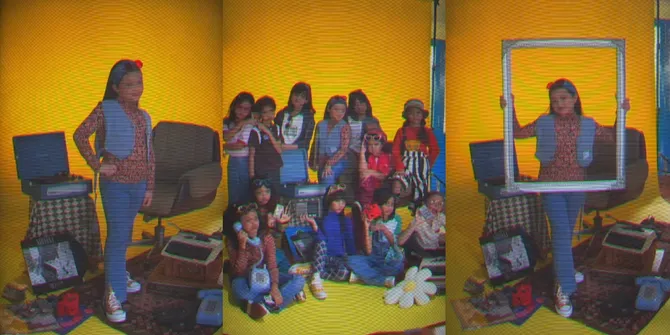 Potret Photoshoot Arsy Hermansyah Untuk Buku Tahunan, Bertema Retro - Gayanya Sudah bak Model