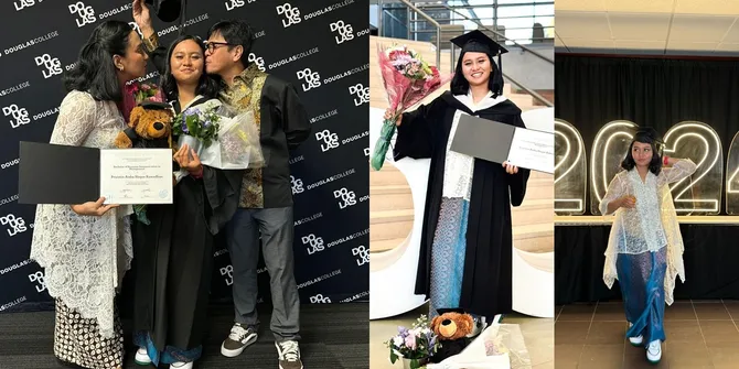 Potret Pruistine Ramadhan Wisuda di Kanada dan Resmi Sandang Gelar BBA, Shahnaz Haque dan Gilang Ramadhan Hadir