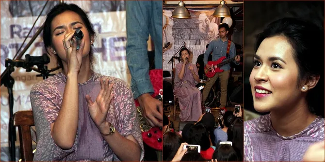Potret Raisa Gelar Showcase dan Buka Puasa Bareng Fans