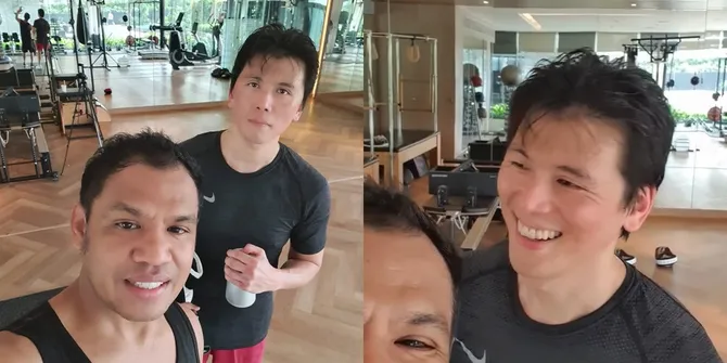 Potret Reino Barack Dipuji Ganteng Selesai Latihan Tinju, Mengaku Capek