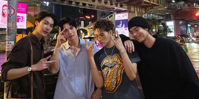 Potret Reuni Tak Terduga F4 Thailand, Pelukan Bright Vachirawit, Win Metawin, Dew Jirawat dan Nani Hirunkit Bikin Adem