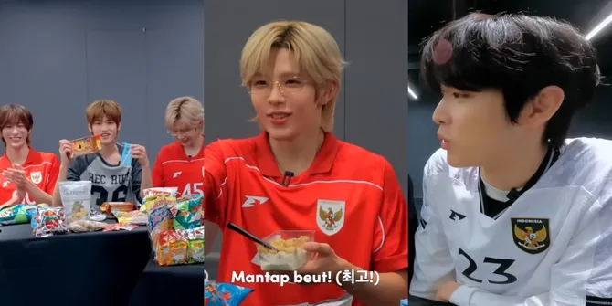 Potret RIIZE Makin Melokal, Pakai Jersey Timnas - Cicip Snack Indonesia