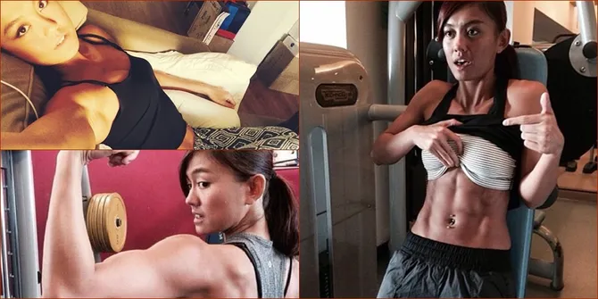 Potret Rutinitas Agnez Mo di Gym - Pamer Otot Kekar