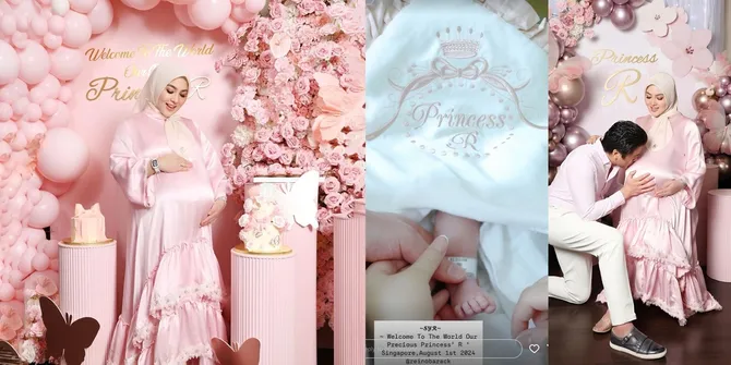 Potret Syahrini Akhirnya Tunjukkan Foto Anak Pertamanya ke Publik, Baby Princess R yang Baru Lahir ke Dunia