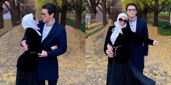 Potret Syahrini dan Reino Barack Berpelukan di Jalanan Tokyo, Tak Sungkan Umbar Kemesraan Nempel Banget Bak Prangko!