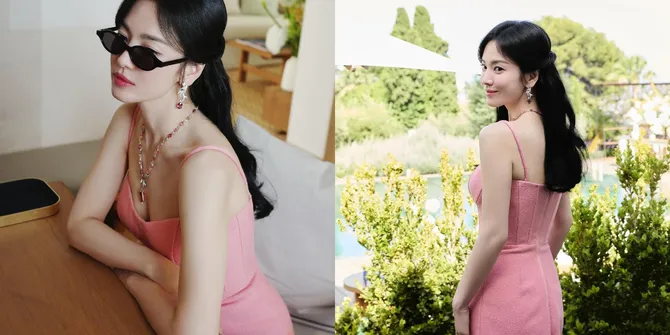 Potret Terbaru Song Hye Kyo dengan Dress Pink, Visual Cantiknya Menolak Tua Meski Sudah 43 Tahun