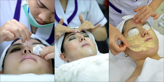 Potret Tina Toon Lakukan Perawatan Intensif Jelang Tahun Baru