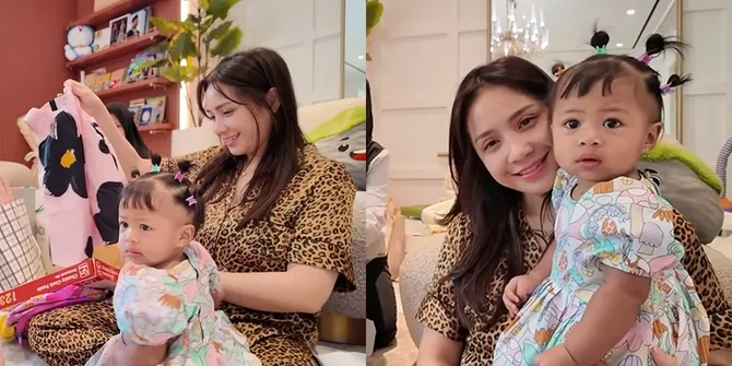 Potret Unboxing Kado Ultah Pertama Baby Lily yang Dapat Banyak Baju Branded, Hadiah Rafathar dan Rayyanza Lucu Banget