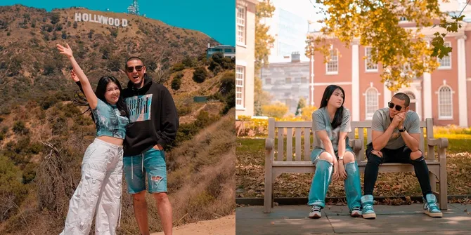 Potret Via Vallen dan Suami Honeymoon ke Amerika, Makin Lengket Usai Menikah - Sukses Bikin Netizen Baper