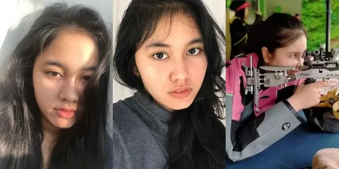 Potret Vidya Rafika Satu-Satunya Atlet Tembak Indonesia di Olimpiade Tokyo, Manisnya Bikin Kamu Pengen 'Nembak'