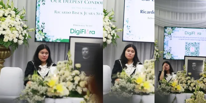 Potret Wajah Duka Anak Ricky Siahaan di Samping Peti Jenazah Ayahnya, Tak Kuasa Menahan Kesedihan