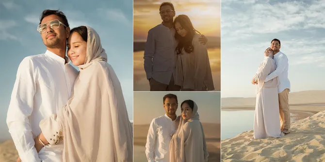 Raffi Ahmad dan Nagita Slavina Jalani Pemotretan - Pelukan Mesra di Gurun Pasir, Berasa Prewed Lagi