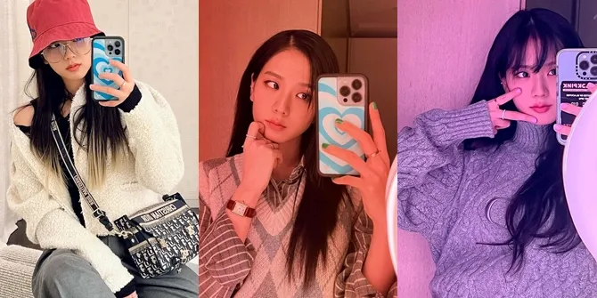 Ratu Selfie di Depan Cermin, Foto-Foto Pesona Cantik Jisoo BLACKPINK Selalu Dihiasi Fashion Item Dari DIOR