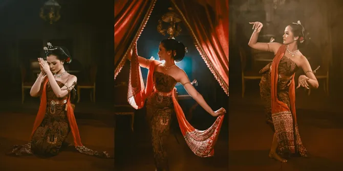 Rayakan Hari Tari Dunia, 8 Potret Bella Bonita Istri Denny Caknan Jadi Penari Tradisional - Pancarkan Pesona Wanita Jawa