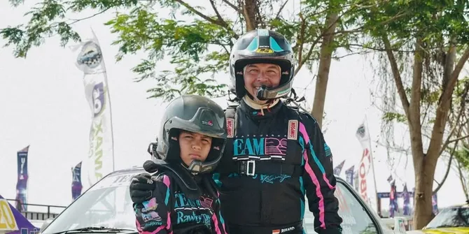 Rifat Sungkar Gandeng Sang Putra Jadi Navigator di Sprint Rally 2025, Berhasil Raih Juara 1