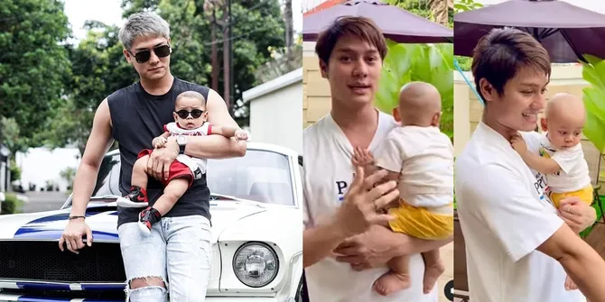 Sangat Pahami Sang Papa, Ini Potret Reaksi Baby L Ikuti Rizky Billar Ketika Sedih dan Menangis - Lucu Banget dan Bikin Ngakak