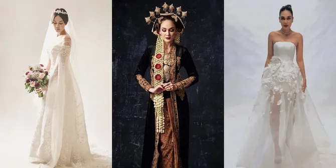 Sebentar Lagi Menikah dengan Maxime Bouttier, 9 Potret Luna Maya Pakai Gaun Pengantin – Bridal Gown Hingga Busana Adat