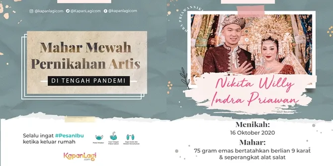 Sederet Mahar Mewah Pernikahan Artis di Tengah Masa Pandemi: Berlian - Mobil Mewah!