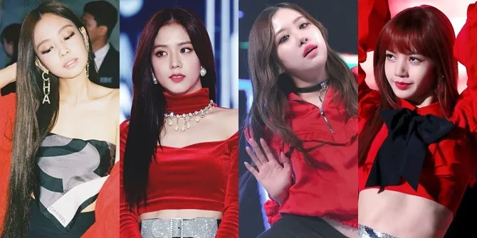 Sederet Potret Cantik Para Member BLACKPINK Sama-Sama Pakai Outfit Warna Merah, Jangan Sampai Lepas!