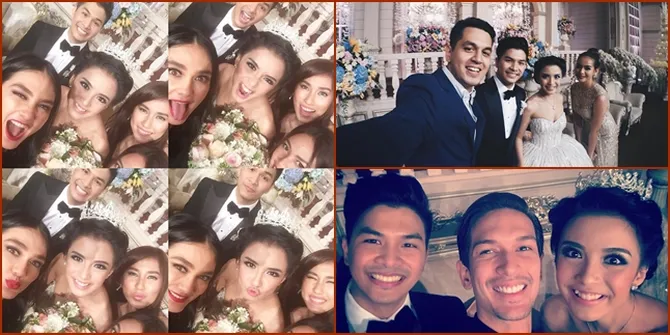 Sederet Selfie Gokil Selebriti di Resepsi Chelsea Olivia - Glenn