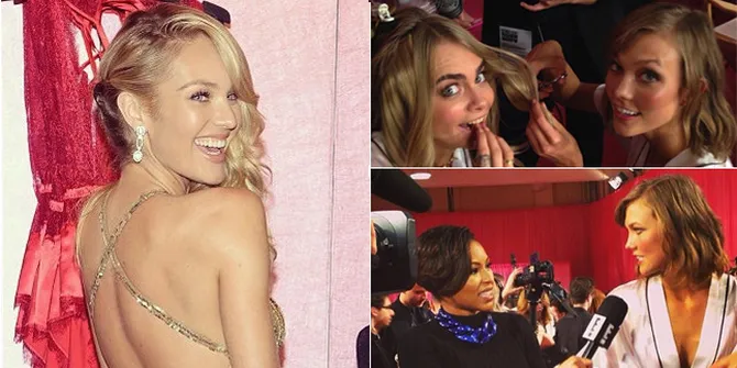 Seksinya Suasana Behind the Scene Fashion Show Victorias Secret