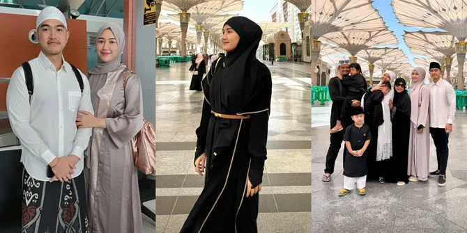 Sempat Tertunda 5 Kali, 8 Potret Kaesang Pangarep Umrah Bersama Keluarga - Erina Gudono Cantiknya Meneduhkan Saat Berhijab