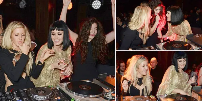 Serunya Katy Perry Lorde dan Ellie Goulding  Party Bareng