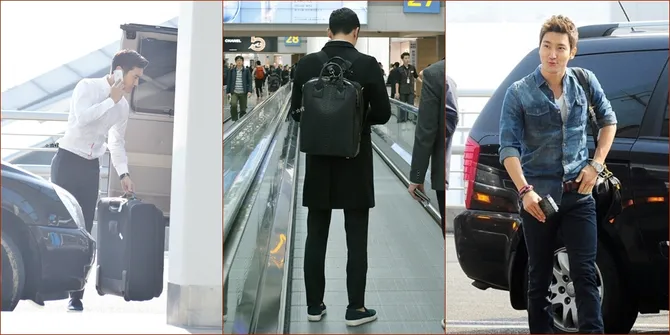 Siapa Yang Bisa Kalahkan Gantengnya Choi Siwon Ketika di Bandara?