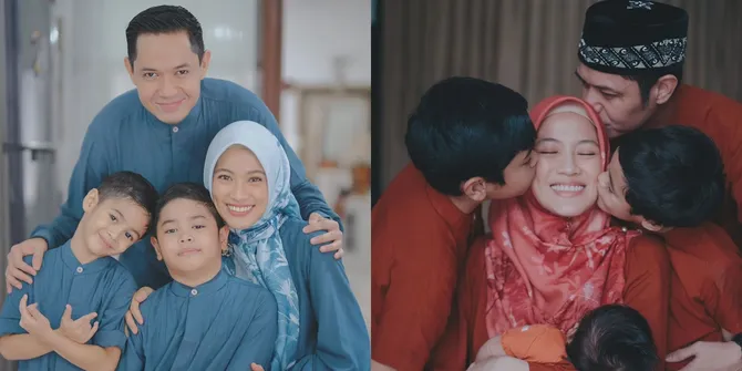 Sudah Jadi Kebiasaan, Ini Potret Keluarga Alyssa Soebadono dan Dude Harlino yang Sering Pakai Busana Kompakan