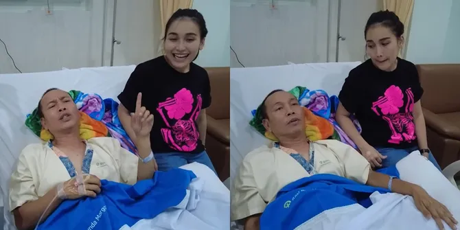 Sudah Membaik, Potret Ayah Rozak Pasca Operasi Hernia - Senang Dihibur Ayu Ting Ting 