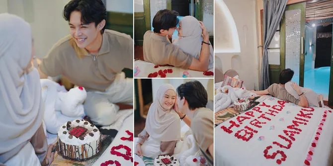Surprise Romantis Dinda Hauw untuk Ulang Tahun Rey Mbayang, Hias Kamar Penuh Bunga Bak Pengantin Baru