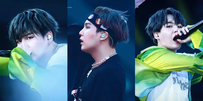 Tampannya Suga dengan Gaya Rambut Baru