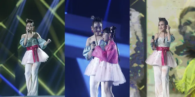 Tampil ala Idol KPOP, 8 Potret Ayu Ting Ting di Konser Indosia28est - Bawakan 'Strawberry Cake' Bareng Bilqis