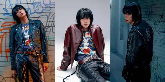 Tampil Beda, 8 Potret Jin BTS dengan Gaya Punk-rock di Teaser 'ECHO' - Rambut Mullet dan Tato Curi Perhatian