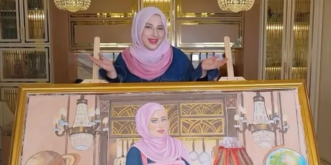 Tasyi Athasyia Bikin Lukisan dari 55 Kg Cokelat Selama 7 Hari, Hasil Akhirnya Bikin Takjub
