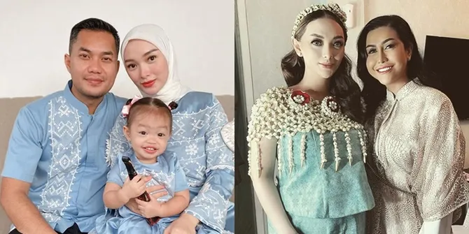 Tetap Mesra di Tengah Kabar Miring, 7 Potret Zaskia Gotik di Tasyakuran 7 Bulan Kehamilan - Cium Tangan Suaminya Berkali-Kali
