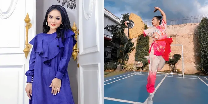 Tunjukkan Kebolehannya, Ini Potret Gemmi Krisdayanti Latihan Wushu yang Keren Banget - Lincah Saat Pegang Golok