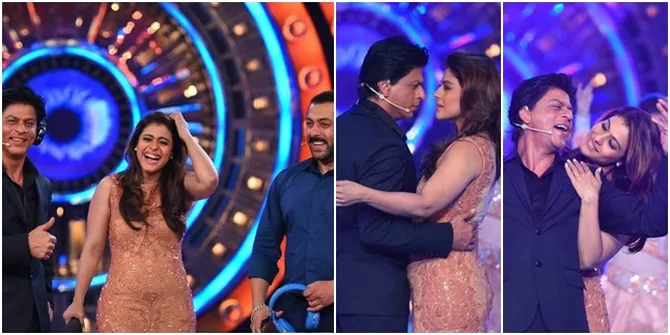 Ulang 'KKHH', Kajol - Shahrukh Pelukan Mesra di Depan Salman Khan