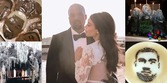 Ultah Narsis Kanye West: Kopi Sampai Kue Bergambar Wajah Kanye!